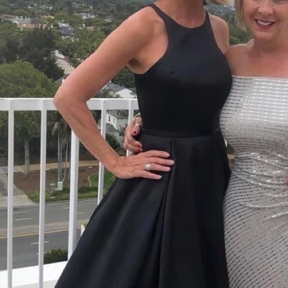 Flower Print Detail Evening Gown by Blush - only worn once. - Picture 6 of 7